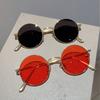Retro Punk Style Men Sunglasses Women Vintage Round Metal Frame Colorful Lens Sun Glasses Fashion Eyewear UV400