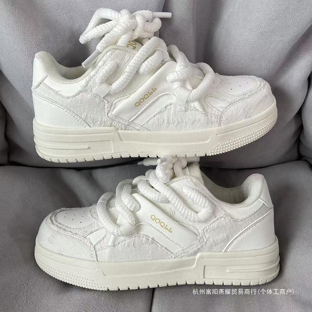 2025 Guochao ins style college retro platform casual маленькие черные туфли мужские шикарные универсальные трендовые спортивные пары