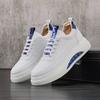 Мужские модные белые кроссовки Air Cushion — весенний стиль, дышащие, толстая подошва, повседневная обувь, увеличивающая рост