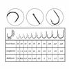 500PCS Sharpened Barb Fishing Hooks Set High Carbon Steel Fishing Hooks  Freshwater Fishing