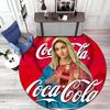 Christmas Gift Halloween Theme Bear Truck Coca Cola Round Carpet Soft Home Decoration Corridor Table and Chair Anti slip Outdoor Floor Mat Carpet H25