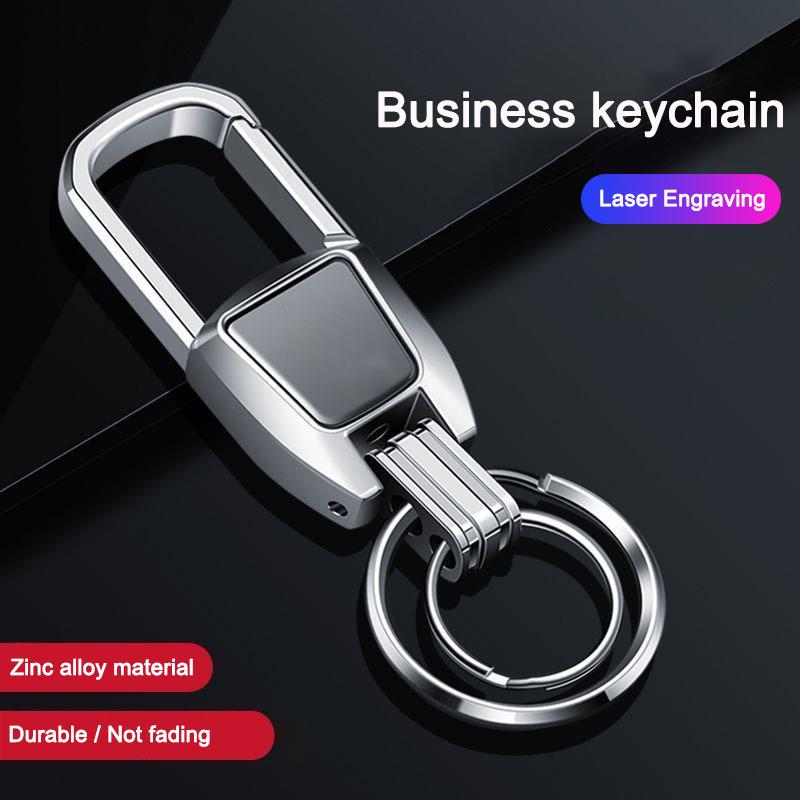 Metal Car Logo Keychain Key Ring Chain Anti-Loss Keyring Pendant For Dacia Logan Sandero Duster Lodgy Spring Jogger Accessories