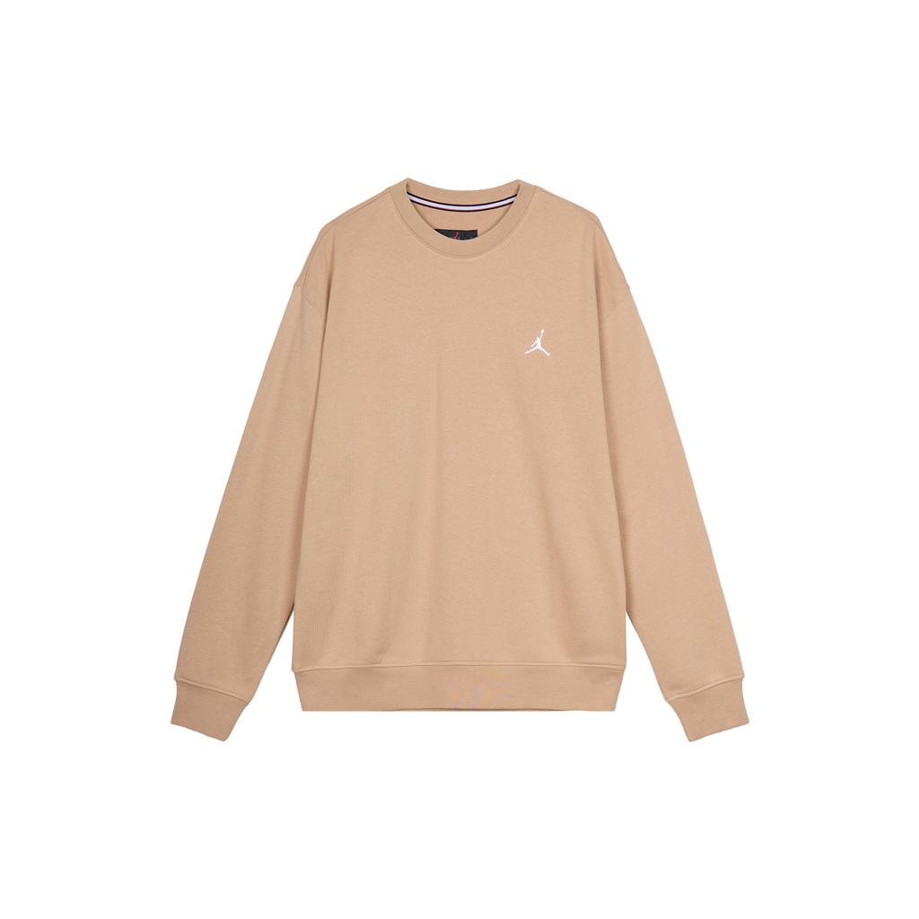 Jordan ESSENTIALS Sweatshirts Men's Khaki Crew Neck Moderate Regular FQ1865-200