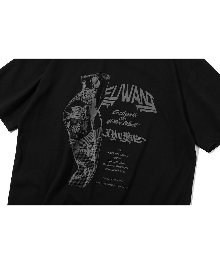 IFYOUWANT Tatto In Body Tee Black