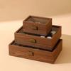 Walnut Wood Wooden Watch Box Soft Watch Pillow Watch Display Box Watch Storage Box  Gift Packaging
