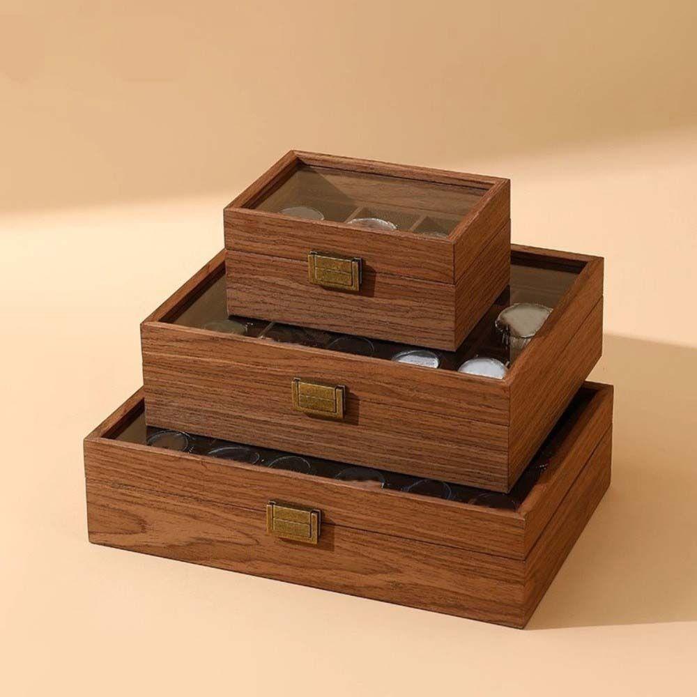 Walnut Wood Wooden Watch Box Soft Watch Pillow Watch Display Box Watch Storage Box  Gift Packaging