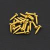 FLEOR 100PCS Guitar Tuning Pegs Machine Heads Mounting Screws 2.3x9.5mm Flat Head Screws for Acoustic Electric Bass Parts