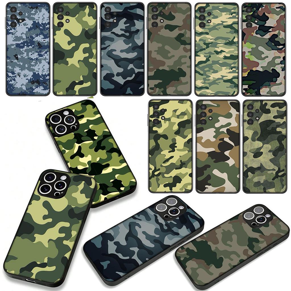 Чехол для телефона Камуфляж Военный Армейский Камуфляжный узор для Apple iPhone 17 11 16 Pro XS Max XR 6 7 8 Plus + 16E SE 2020 Air 5 8+ Чехол