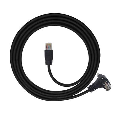 Гибкий патч-кабель Cablecc RJ45 Vision с винтовой фиксацией CAT6 для Gigabit Ethernet CCD-передачи данных и лотка, высокогибкий (Угол вверх)