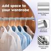 Retractable heavy duty metal clothes rail is suitable for wardrobe bathroom window silver 43 133 52inch