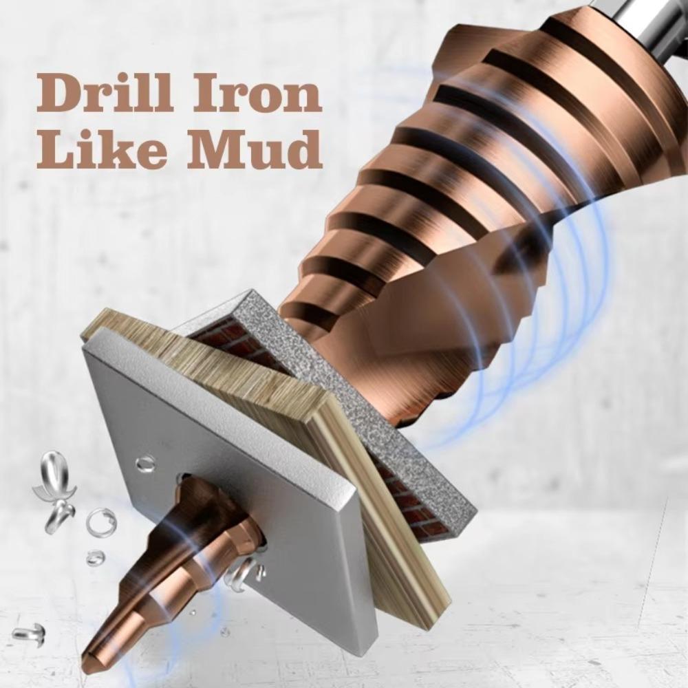 M35 Cobalt Containing Step Drill 4-12mm Drill Bit Tool New Pagoda Drill  Metal