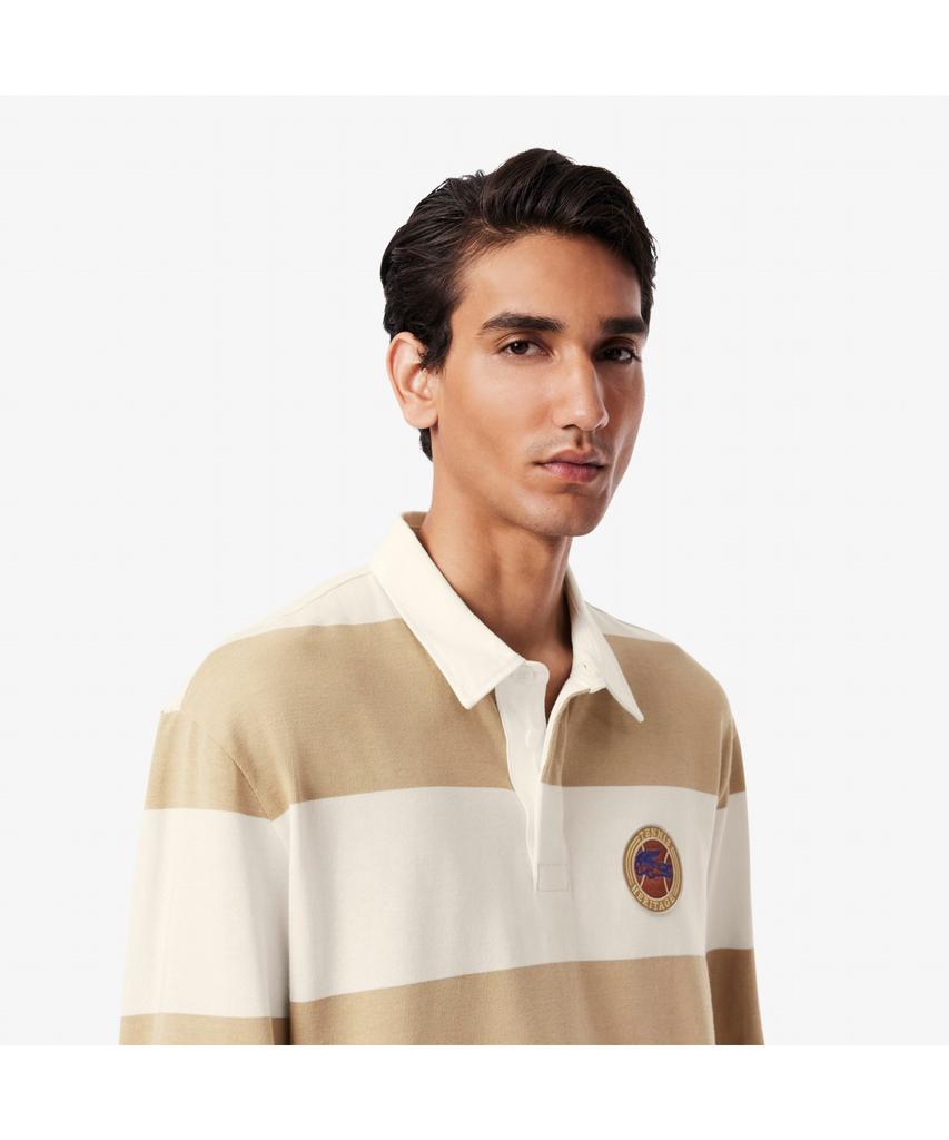 LACOSTE Men'S Long Sleeve Rugby Polo Shirt Kh5916-55N Ibr