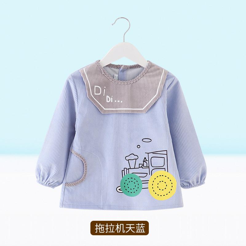 Waterproof Baby Long Sleeve Bib Apron Anti-dirty Toddler Eating Reverse Wear Smock Kids Feeding Coverall for Boys Girls Autumn Winter