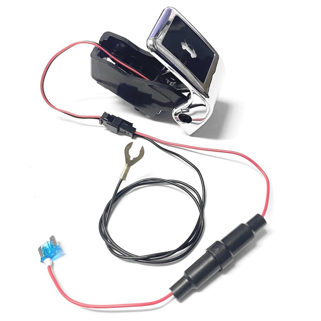 CGP Blue LED Hood Release Lever for JF5, JF6, and NBOX (Chrome Plated) CGP-HD09-H7301A