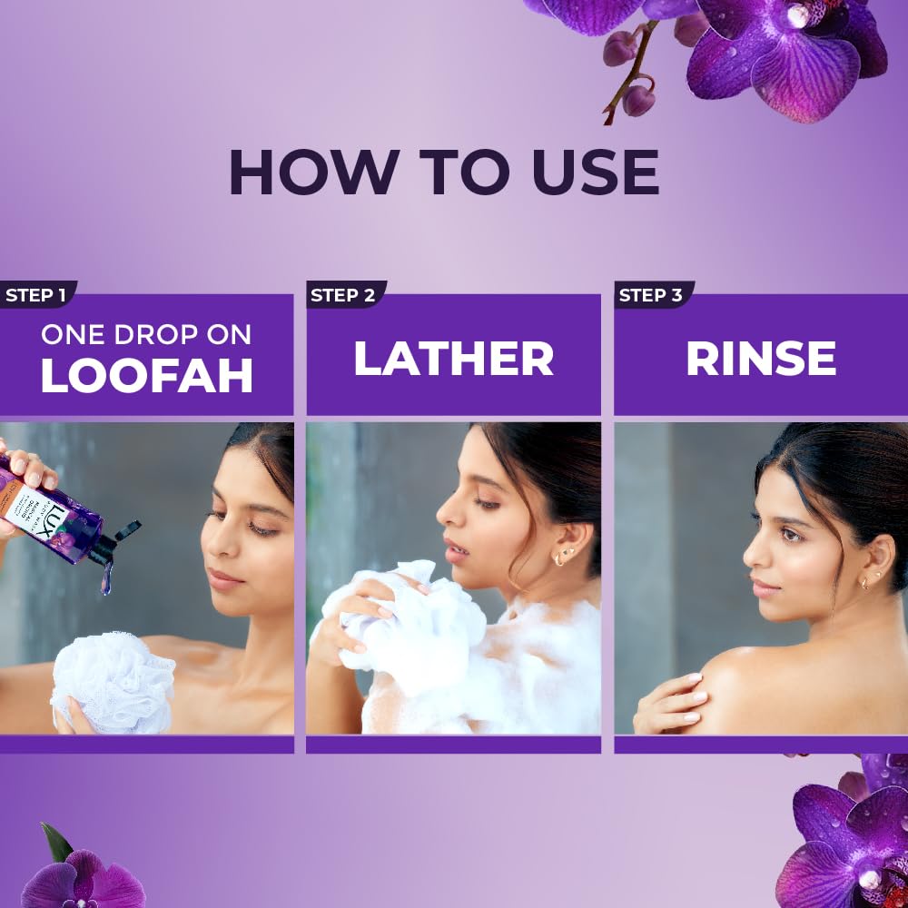 Lux Magical Orchid Bodywash 750 Ml For Soft Glowing Skin With Long Lasting Fragrance And Luxurious Bathing Experience Paraben Free