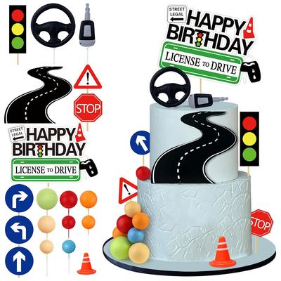 Топпер для торта «Водительское удостоверение», Украшения для торта «Новый водитель», Топпер для торта на 16-й, 17-й день рождения для празднования новых водителей