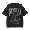 Футболка с принтом Battle Beast Invincible, Хип-хоп, Стирка, Хлопок, Оверсайз, Винтажная, Мужская, Женская, Уличная одежда, Печатная футболка