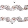 2M Classic Wired Edge Fabric Swirl Ribbon Print Craft Bow Christmas Christmas Tree