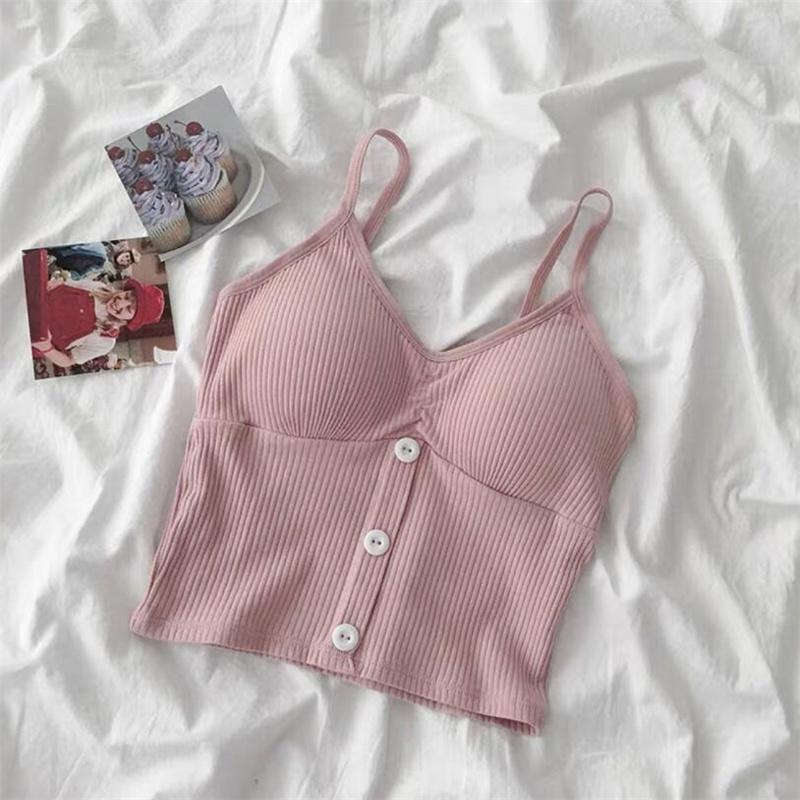 Женский вязаный топ на бретелях, удобный низ, спортивное нижнее белье, однотонный жилет, сексуальный женский вязаный укороченный топ, женский ремень