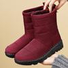 Cotton Shoes Winter Women's Boots Medium Help Cold-proof Snow Boots Waterproof and Warm Medium Boots Fleece Thickened Cotton Boots