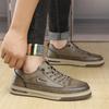 Высококачественная мужская повседневная обувь Дышащие мужские кроссовки На шнуровке Мужские кожаные лоферы Удобная мужская обувь для скейтборда Мужская обувь