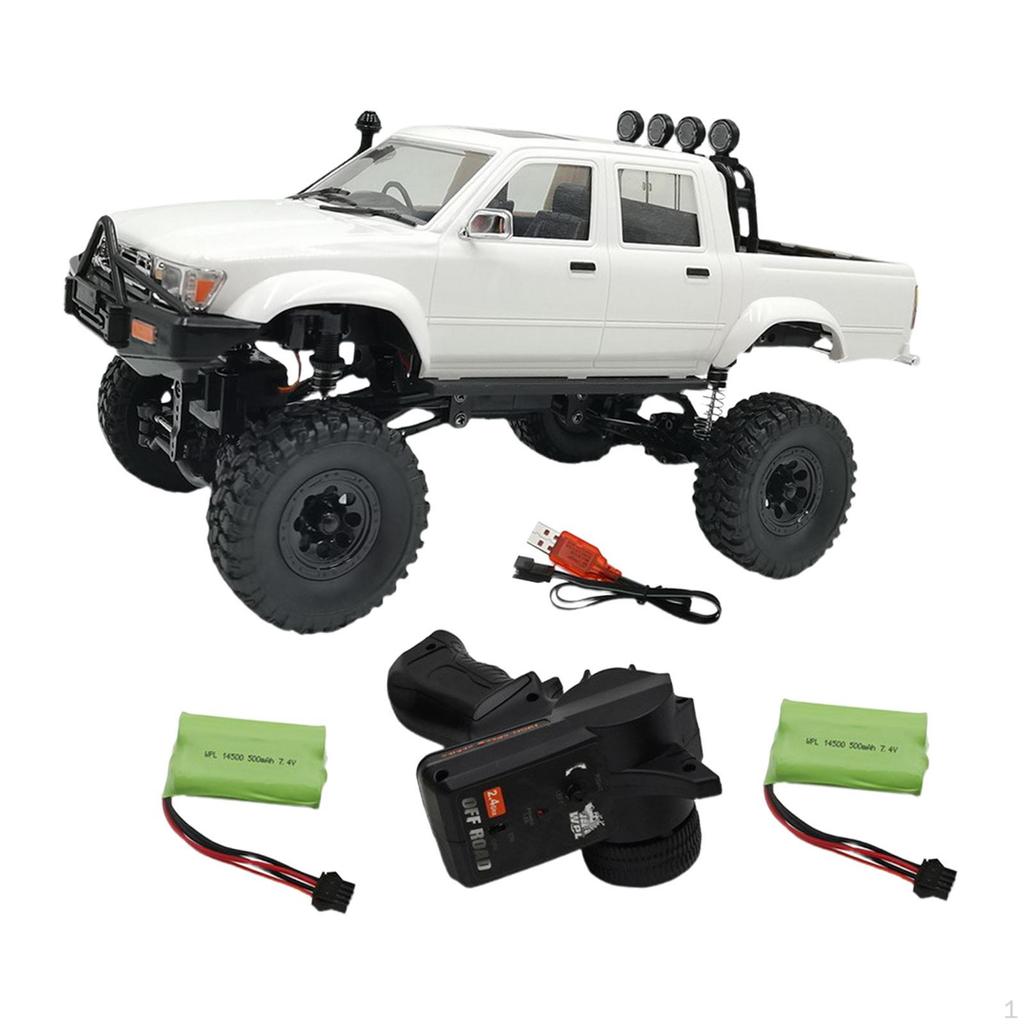 1:16 Scale C64-1 RC Crawler Car 4WD Electric Vehicle Trucks 10 km/H Rechargeable High Speed for
