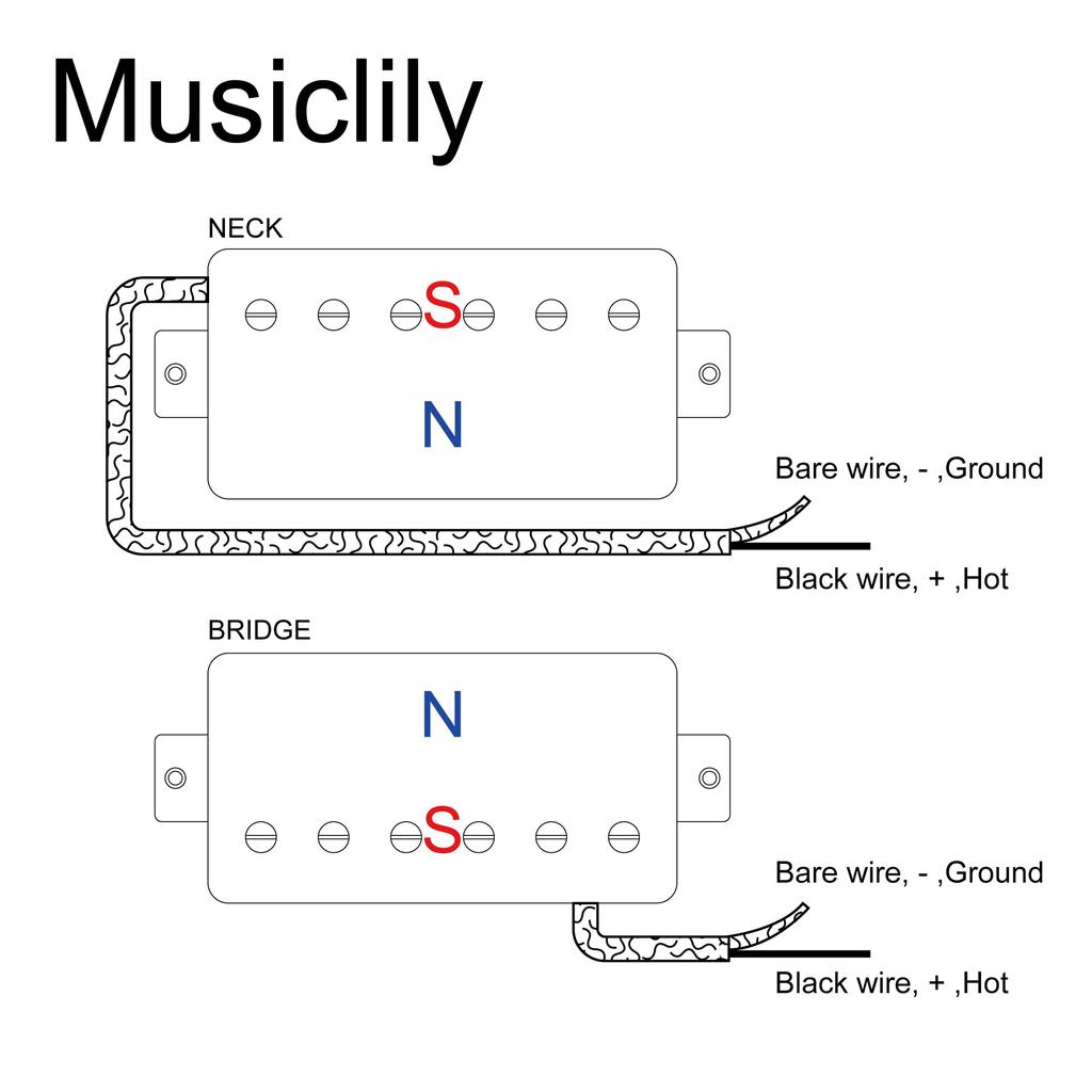 Musiclily Pro Alnico 5 LP-PAF Guitar Humbucker Pickups, Neck/Bridge 7.8K/8.8K Set for Les Paul Electric Guitars, Chrome