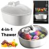 Размораживающая доска 4 в 1 Сохраняет питательные свойства пищи Посуда Размораживатель мяса Физическая размораживающая пластина Циркуляционный размораживатель для замороженного мяса