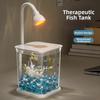 Creative Mini Desktop Fish Tank Breathable Small Betta Fish Tank Plastic Clear Aquariums Kids