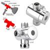 Bidet Bathroom Chromed 1/2 Inch T-adapter ABS Plastic Shower Head Diverter Three Way Valve