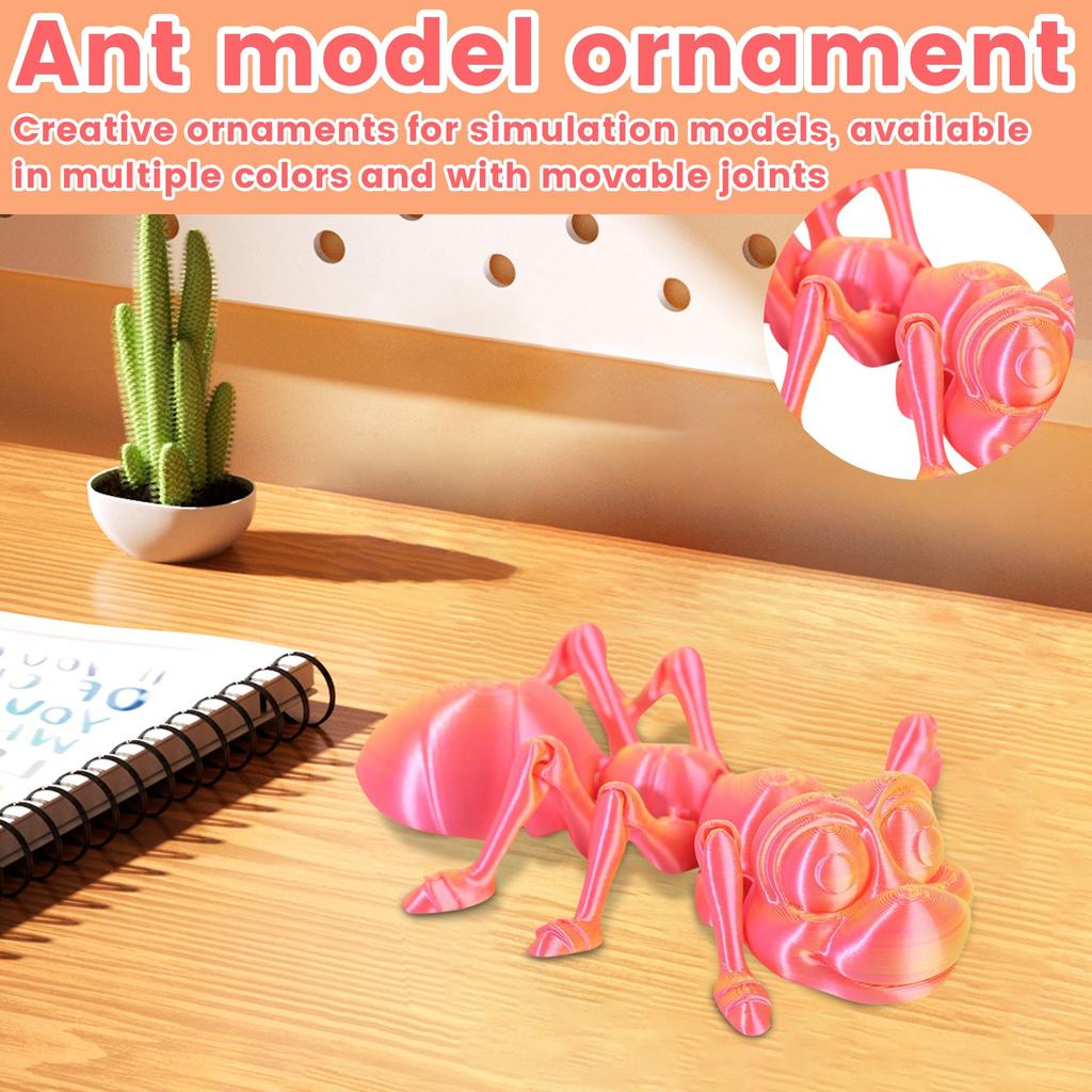 3D-печать муравей подвижный сустав модель животного игрушка ручной работы украшения креативные декоративные поделки