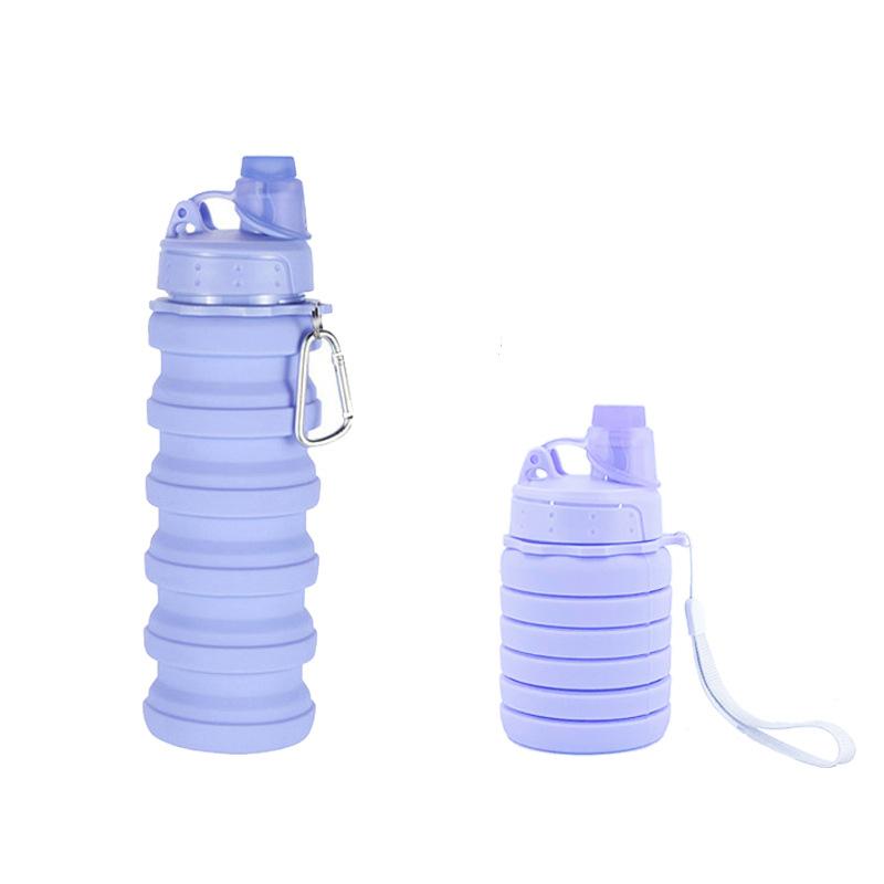 Портативная силиконовая бутылка для воды, креативная складная силиконовая чашка для езды на открытом воздухе, деловая подарочная чашка