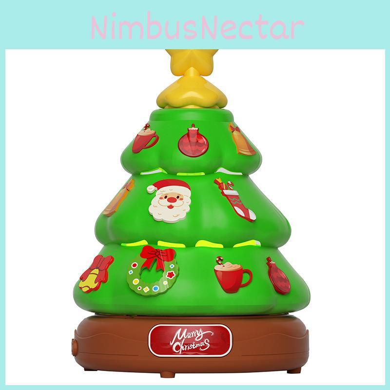 Автоматическая игрушка-пузырь для рождественской елки с вращающимися огнями для семейного веселья