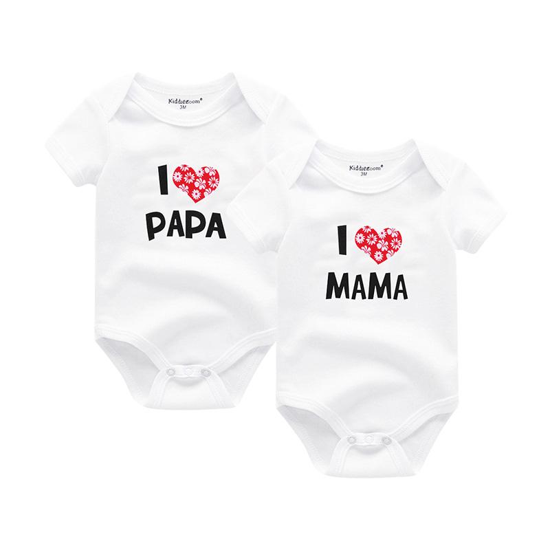 Детский хлопковый бодик с надписью,2 шт