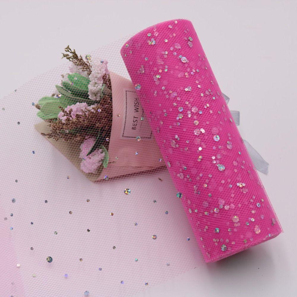 Украшения на день рождения органза лазерная марля тюль ткань блестящий пайетки тюль рулон 10 ярдов 15 см