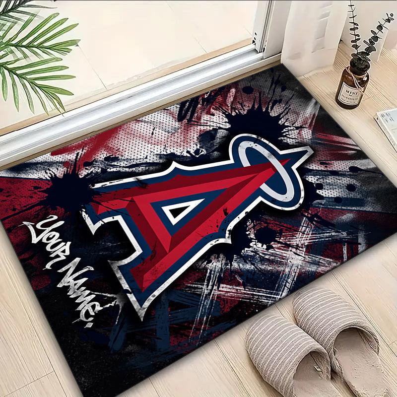 Custom Name Rug Angeles Angels Logo Area Rug Suitable for Indoor And Outdoor,Carpets for Homes, Offices,Living Rooms,Home Decor,Christmas Gift