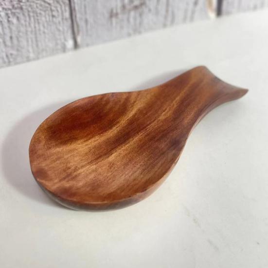 Spoon Rest Cooking Spoon Holder Wooden Utensil Stand Kitchen Counter Spatula Dish Rack Organizer Home Decor