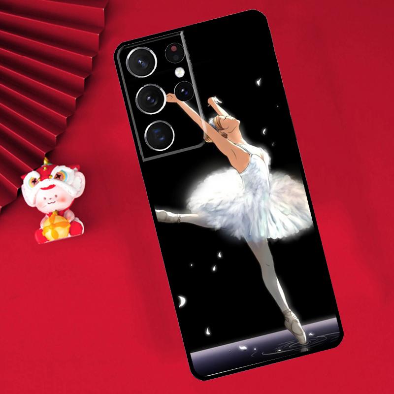 Чехол для Samsung Galaxy S24 Ultra S21 S22 S20 S23 S25 Ultra Plus S9 S10 S25 FE с изображением девочки-балерины Балетный Танцор Cover Funda