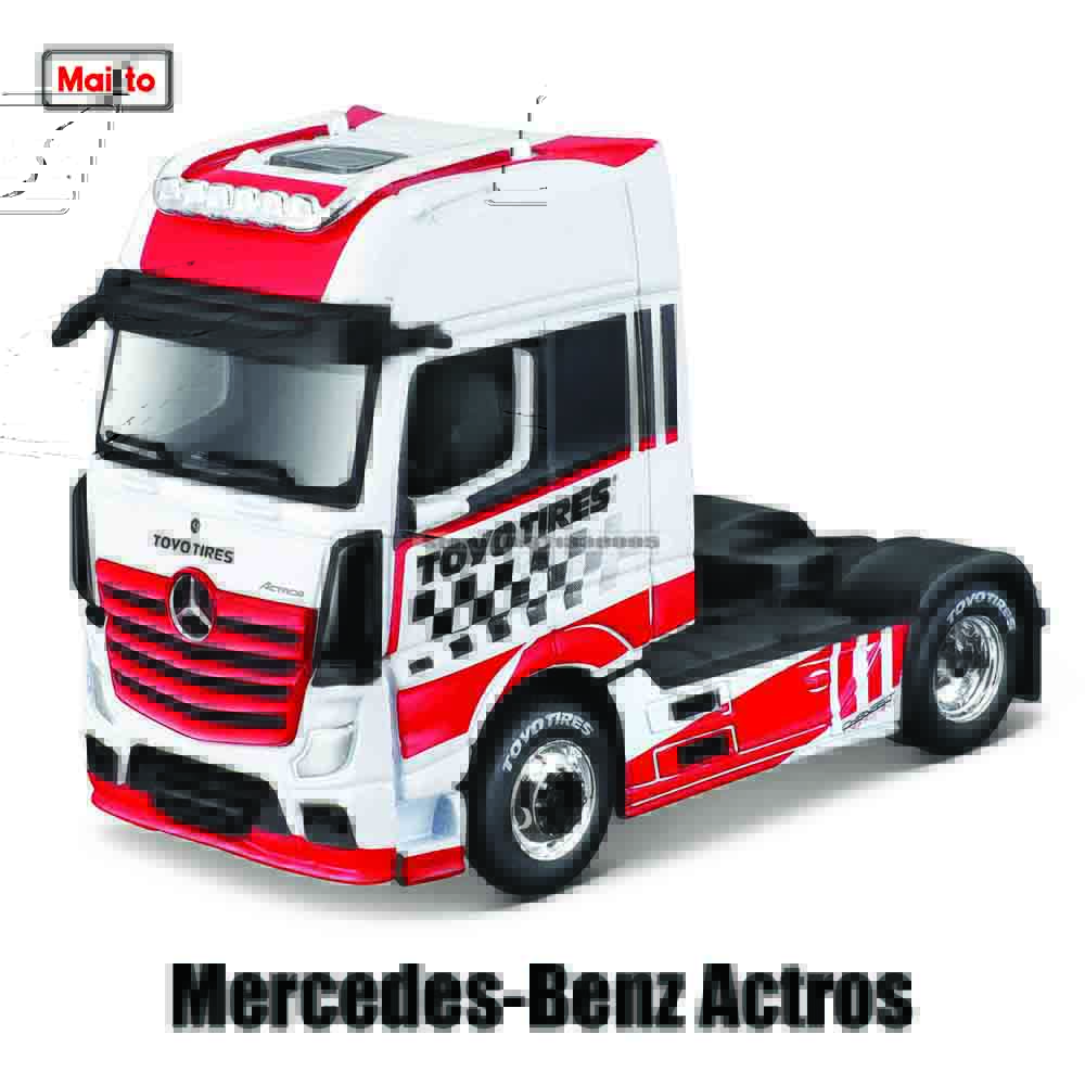 Майсто 1:64 Грузовик-тягач MACK Anthem Mercedes-Benz модель трейлера модель автомобиля симуляция модель автомобиля сплав автомобиль игрушка мужская коллекция подарок