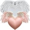 Heart Wings Silicone Mold Angel Wing Fondant Molds Cake Decorating Tools Cupcake Topper Candy Sugar Craft Gum Paste Polymer Clay