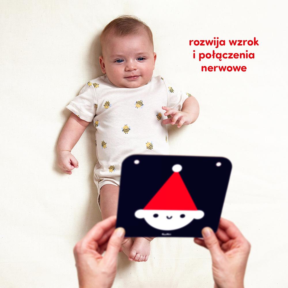 Czuczu Large contrast cards for children aged 0 months+, 3 months+ A