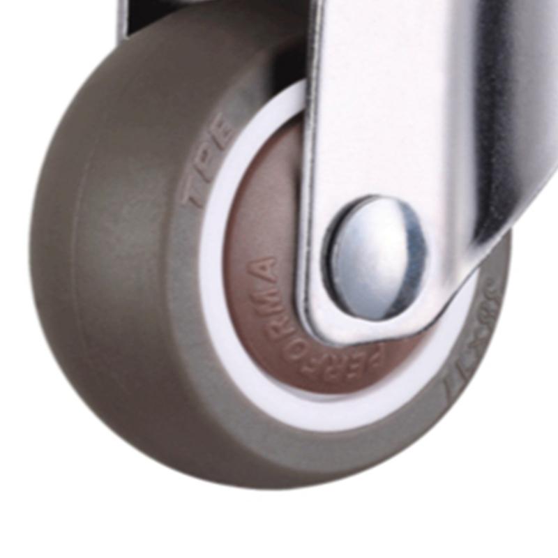 4 шт. Мебельные колесики Мягкие резиновые поворотные колеса Тихие роликовые колеса для тележки Детская кроватка Колеса кровати Бытовые