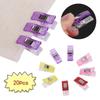 20 Pieces Sewing Clips Plastic Clamps Fabric Quilting Crafting Crocheting Knitting Paper Binding Clips Sewing Clothespins