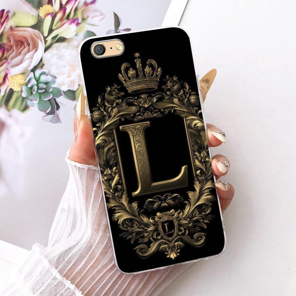 For OPPO A71 2018 Case CPH1801 Fashion A Z Letters Couple Silicone Soft TPU Phone Case For OPPO A37 A37f A37m Neo 9 OPPOA71 Capa