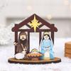 Мини Рождественский вертеп, набор для рождественских сцен, Рождественский набор, настольная табличка, религиозные сюжеты, фигурки для рождественского декора в помещении