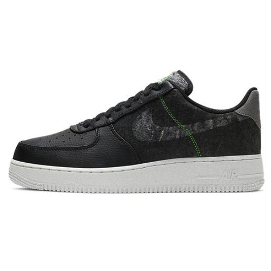 Nike Air Force 1 Пакет из переработанной шерсти - Черный Электрический зеленый - CV1698-001