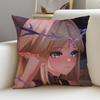 Mysterious WWuthering WavesS Cushion Cover Breathable and skinfriendly linen pillowcase square removable and washable cushion