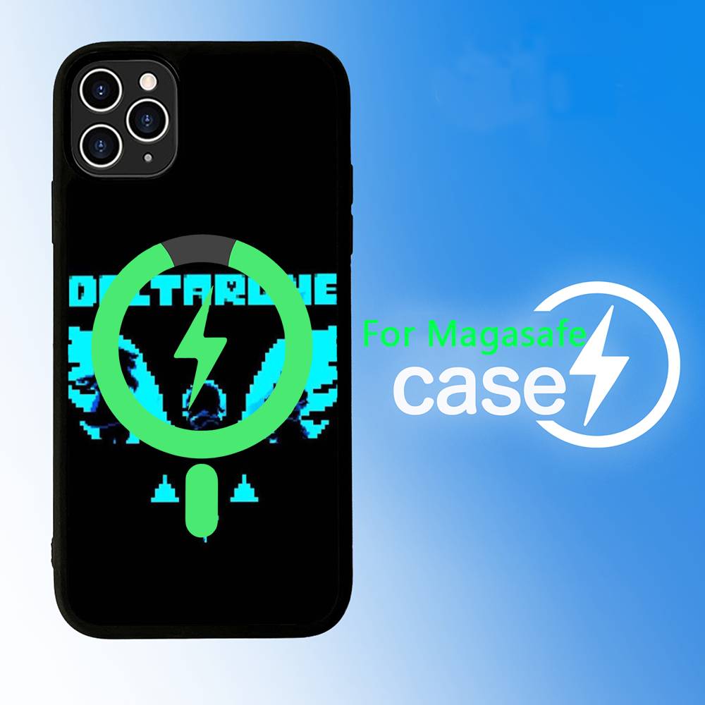 D-Deltarune Ральсей Для Magsafe Магнитный Чехол Для Телефона Беспроводная Зарядка PC+TPU Для iPhone 11 12 13 14 15 16 17 Pro Max Plus
