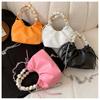 Trendy Korean Style Casual Sling Bag For Women Featuring Chic Chain Straps And Soft Pu Material