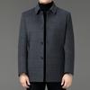 Winter Thickened Double-sided Woolen Cashmere Coat for Men, Medium-length, Middle-aged and Elderly Dad's Clothing, Warm Woolen Woolen Coat
